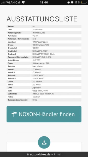 Mountainbike Noxon B4you